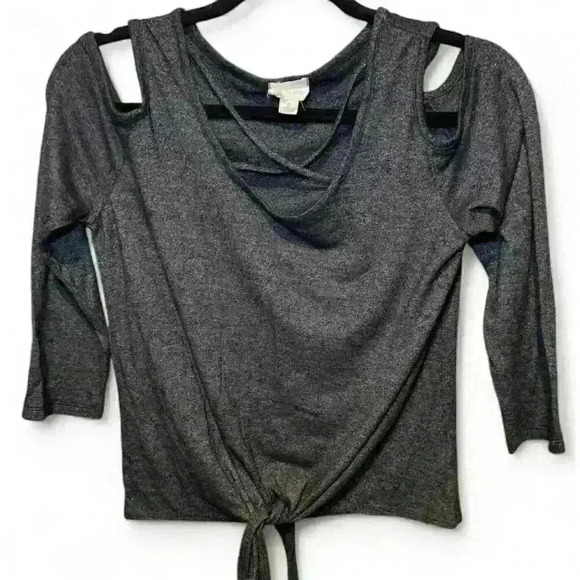 Caution to the Wind Women's Off Shoulder Strappy Black Blouse Size Small - Picture 1 of 7